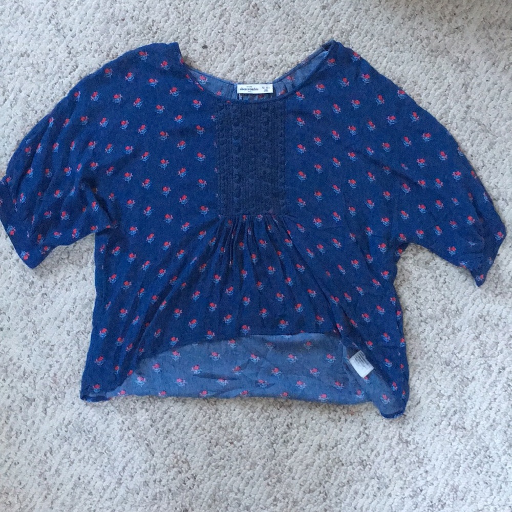 Abercrombie kids half-sleeve floral shirt